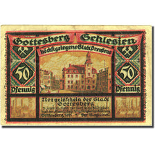 Billet, Allemagne, Gottesberg, 50 Pfennig, village, 1921, TTB, Mehl:458.1