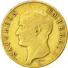 FRANCE, Napoléon I, 40 Francs, 1806, Paris, KM #664.1, VF(20-25), Gold, Gadoury