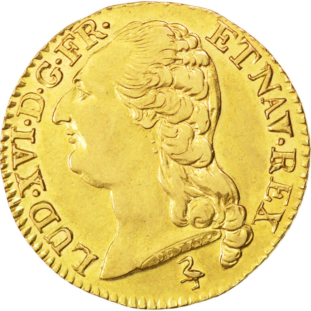 FRANCE, Louis d'or à la tête nue, Louis D'or, 1786, Paris, KM #591.1, AU(55-58),