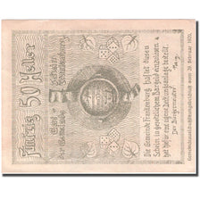Banconote, Austria, Frankenburg, 50 Heller, personnage, 1920 SPL Mehl:FS 206Ib