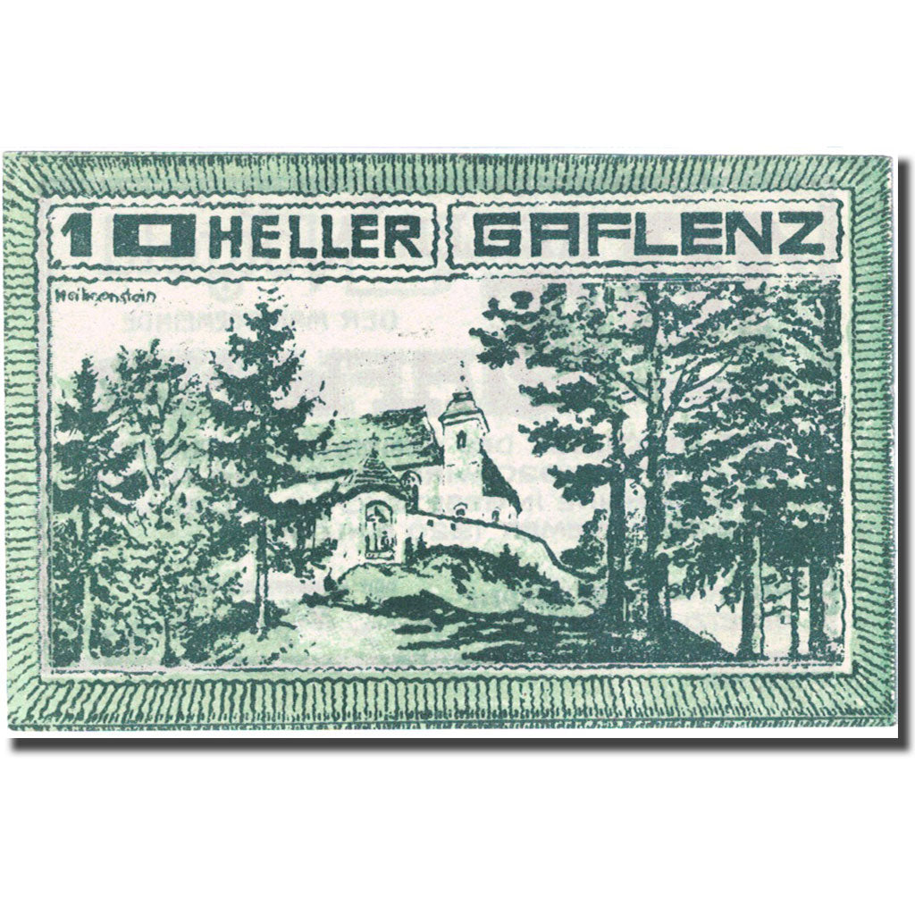 Banknote, Austria, Gaflenz, 10 Heller, Eglise 1920-11-30 UNC(63) Mehl:FS 216