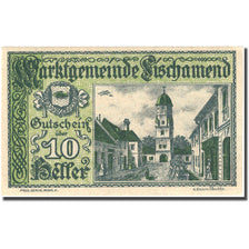 Billete, Austria, Fischamed, 10 Heller, avion, 1920 SC, green Mehl:FS 202