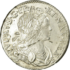 Moneda, Francia, Louis XV, Écu de France-Navarre, Ecu, 1718, Rouen, MBC, Plata