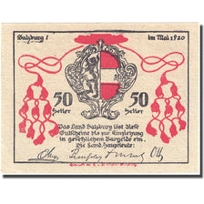 Banknote, Austria, Salzbourg, 50 Heller, Blason, UNC(63), Mehl:FS 860II