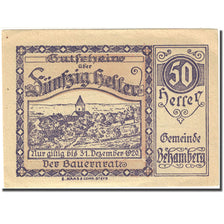 Banknote, Austria, Behamberg, 50 Heller, village, 1920 AU(55-58) Mehl:FS 80a