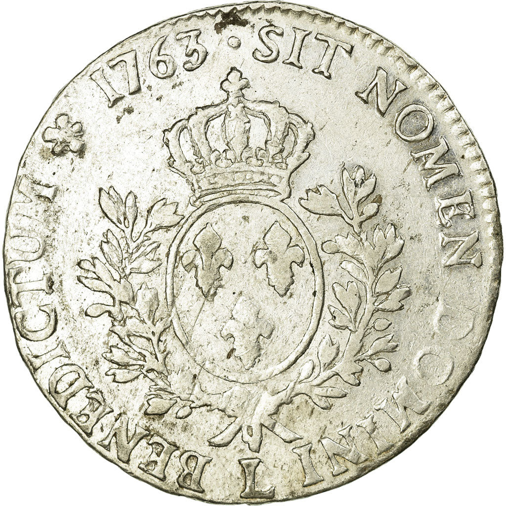 Monnaie, France, Louis XV, Écu au bandeau, Ecu, 1763, Bayonne, TTB, Argent