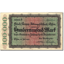 Geldschein, Deutschland, Effen, 100 000 Mark, valeur faciale 1, 1923-07-10 S+
