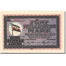 Banknote, Germany, Hamburg, 5 Millionen Mark, drapeau 1923-09-25 AU(55-58)