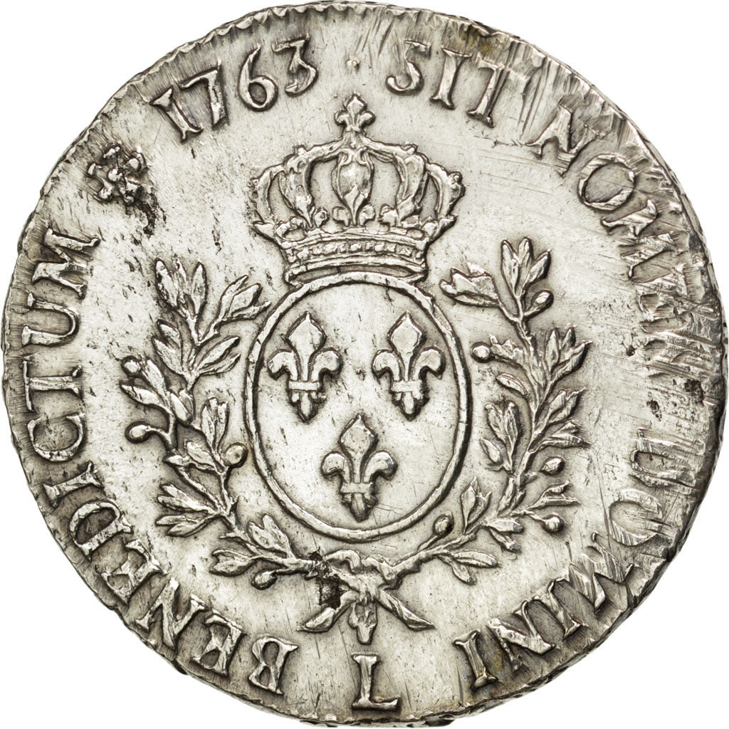 Louis XV, Ecu au bandeau 1763 Bayonne, KM 512.12