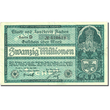 Banconote, Germania, Aachen, 20 Millionen Mark, personnage, 1923, 1923-07-20 BB+