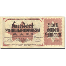 Billet, Allemagne, Pfalz, 100 Millionen Mark, personnage, 1923, 1924-04-01, TTB