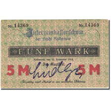 Banknote, Germany, Rathenow, 5 Mark, Blason, 1918, 1918-11-12, AU(55-58)
