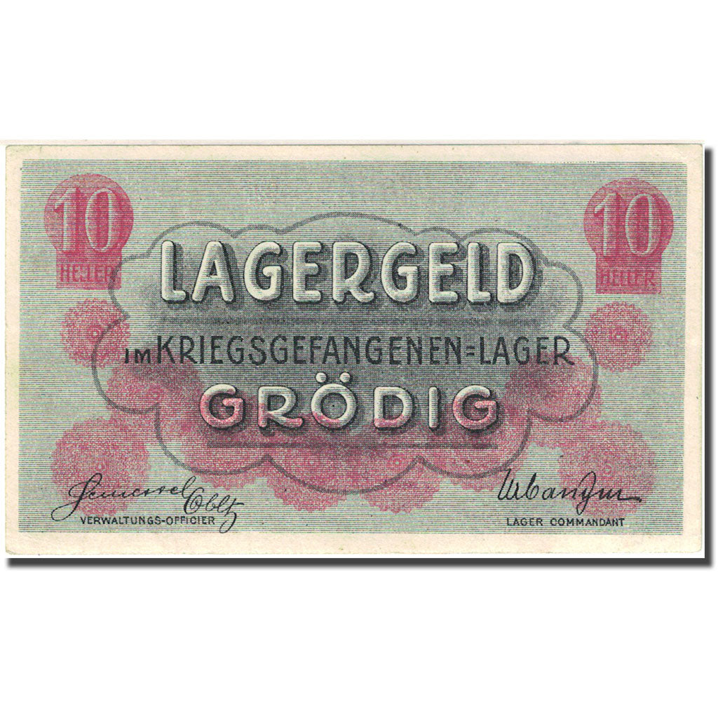 Banknote, Austria, Lagergeld, 10 Heller, valeur faciale, AU(55-58)