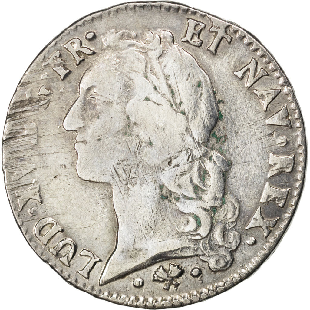 FRANCE, Écu au bandeau, ECU, 1766, Bayonne, KM #512.12, VF(20-25), Silver, ...