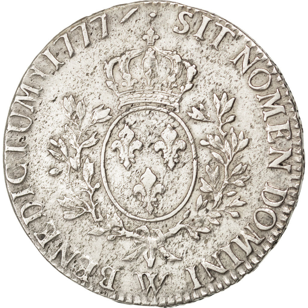 Louis XVI, Ecu aux branches d'olivier 1777 Lille, KM 564.16