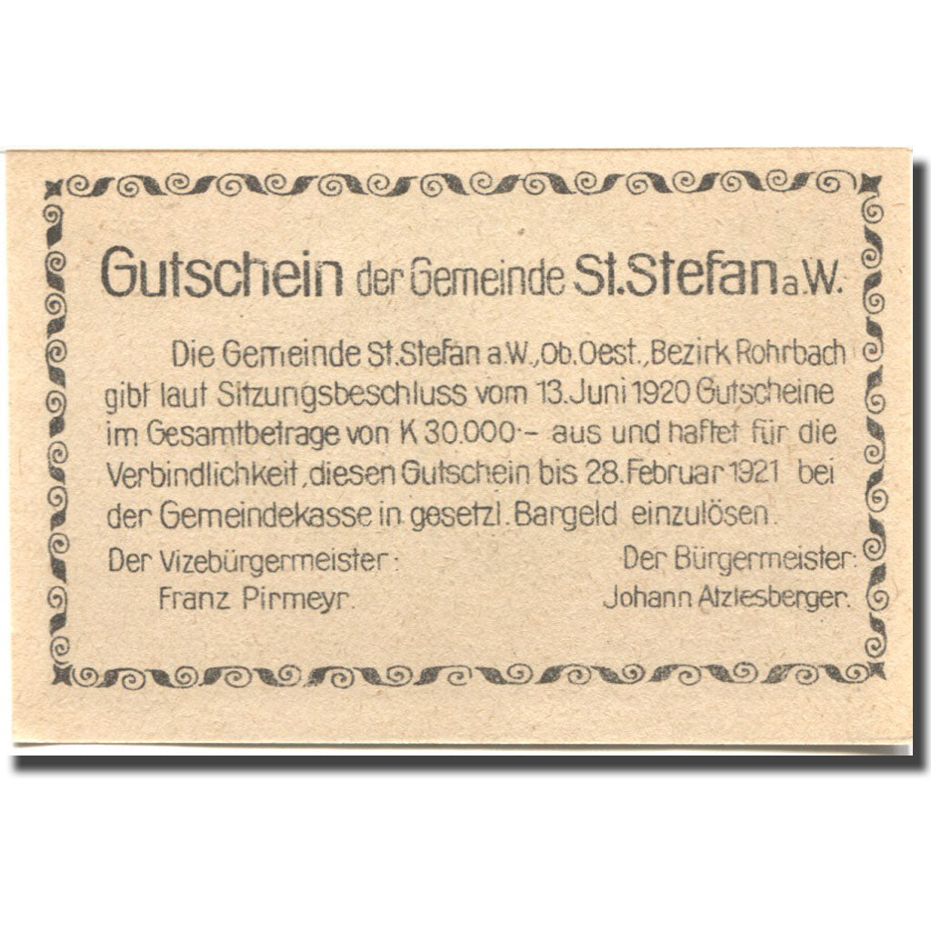 Banknote, Austria, St Stefan, 10 Heller, Grotte, 1921 UNC(63) Mehl:FS 937a