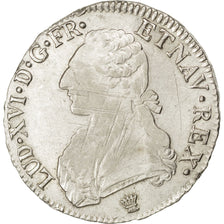 Francia, Louis XVI, Écu aux branches d'olivier, Ecu, 1784, Limoges, MB, Arge...