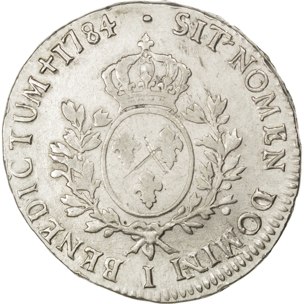Francia, Louis XVI, Écu aux branches d'olivier, Ecu, 1784, Limoges, MB, Arge...