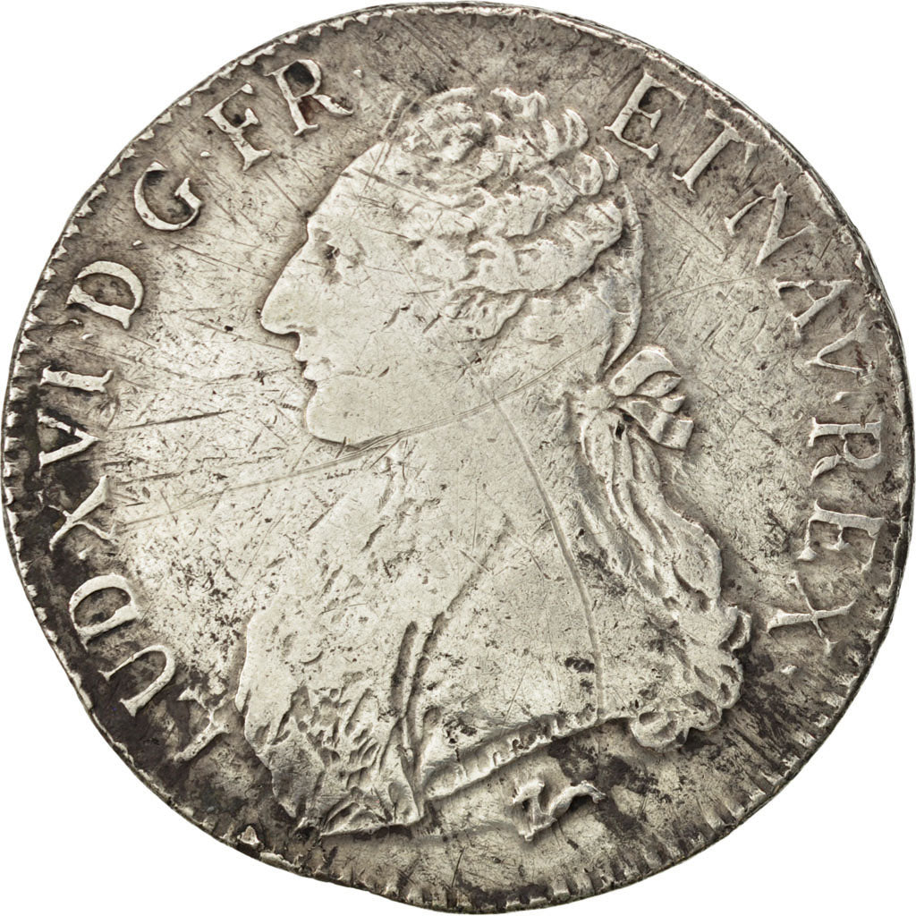 Louis XVI, Ecu aux branches d'olivier 1785 Orléans, KM 564.14