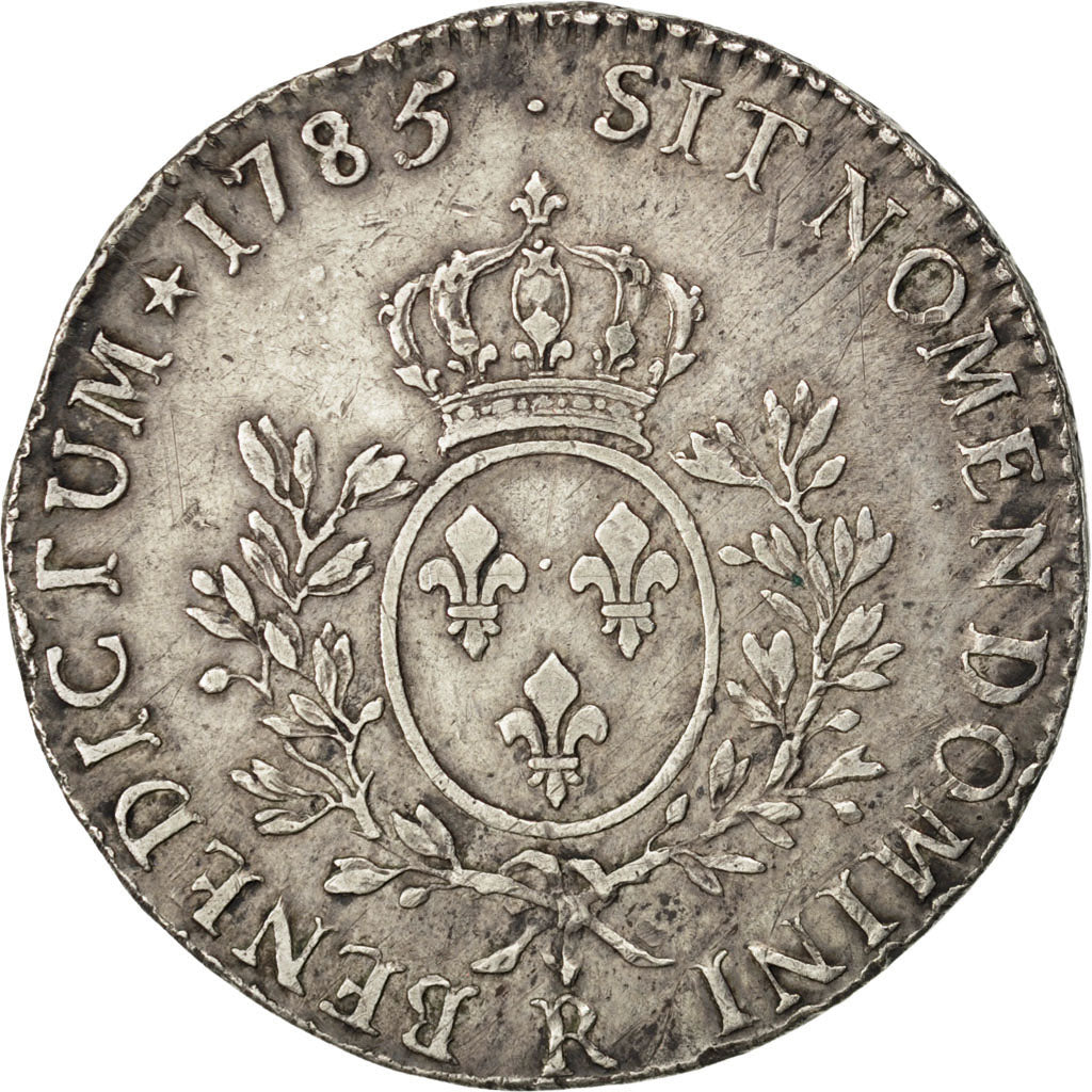 Louis XVI, Ecu aux branches d'olivier 1785 Orléans, KM 564.14