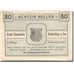 Banknote, Austria, Schärding, 80 Heller, château, 1920 UNC(60-62) Mehl:FS 951IIa