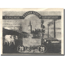 Billet, Autriche, Guntramsdorf, 20 Heller, Usine 1920-08-31, SUP Mehl:FS 310j