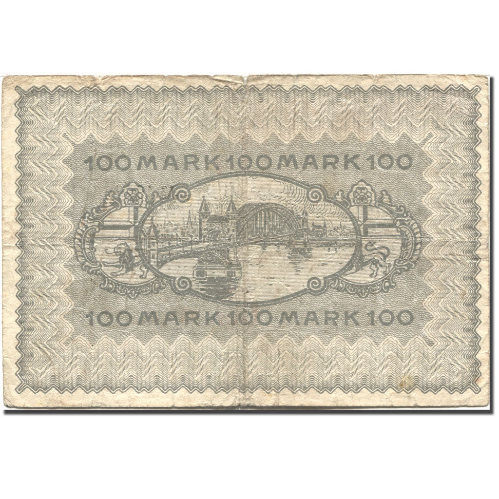Banknote, Germany, Bonn, 100 Mark, pont, 1922, 1922-10-01, VF(20-25)
