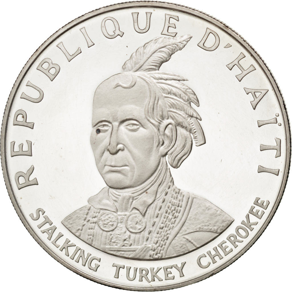 HAITI, 10 Gourdes, 1971, KM #87, MS(63), Silver, 40, 46.68