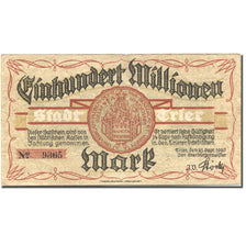 Banknote, Germany, Trier, 100 Millionen Mark, pont, 1923, 1923-09-21, VF(30-35)