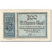 Banknote, Germany, Rhendt, 200 Millionen Mark, Blason 1923, 1923-08-28 EF(40-45)