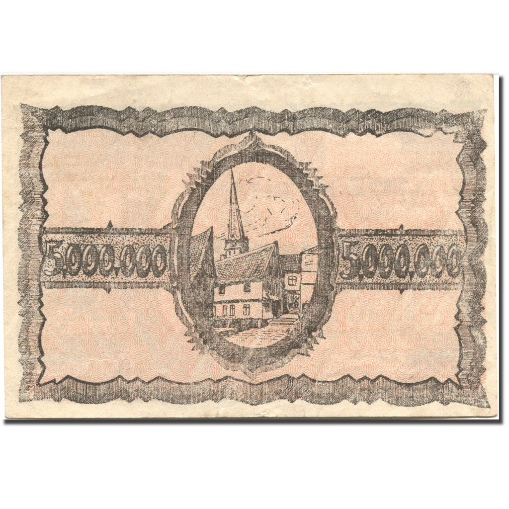 Banknote, Germany, Mülheim ad Ruhr, 5 Millionen Mark Eglise 1923-08-10 AU(55-58)