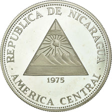 Moneta, Nicaragua, 100 Cordobas, 1975, MS(65-70), Srebro, KM:35