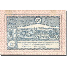 Billet, Autriche, St Florian, 50 Heller, village 1920-10-31, SUP Mehl:FS 879Ib