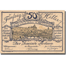 Banknote, Austria, Rodaun, 50 Heller, château, 1920 UNC(63) Mehl:FS 840I