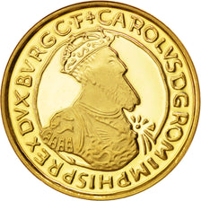 BELGIUM, 10 ECU, 1990, KM #172, MS(65-70), Gold, 16, 3.12