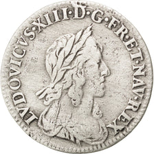 Louis XIII, 1/12 Ecu second poinçon de Warin 1642 Paris, KM 132.1
