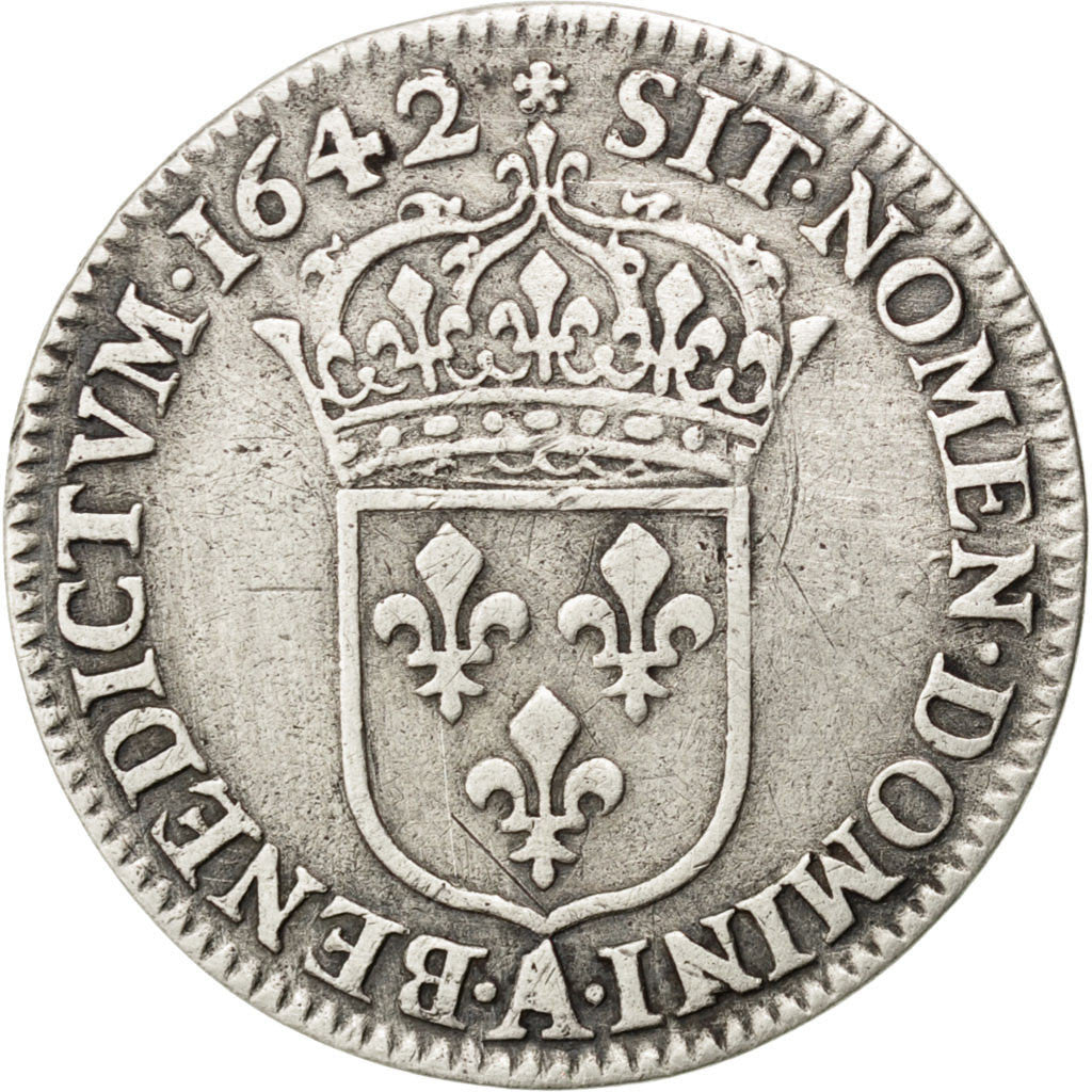 FRANCE, 1/12 Écu, 2e poinçon de Warin, buste drapé et cuirassé, 1/12 ECU, 10 Sol