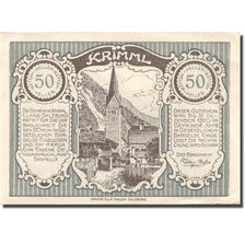Banknote, Austria, Krimml, 50 Heller, village, 1920 UNC(60-62) Mehl:FS 483a