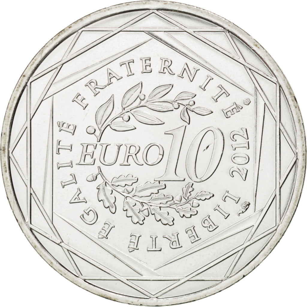 Francia, 10 Euro, 2012, SPL, Argento, KM:1868