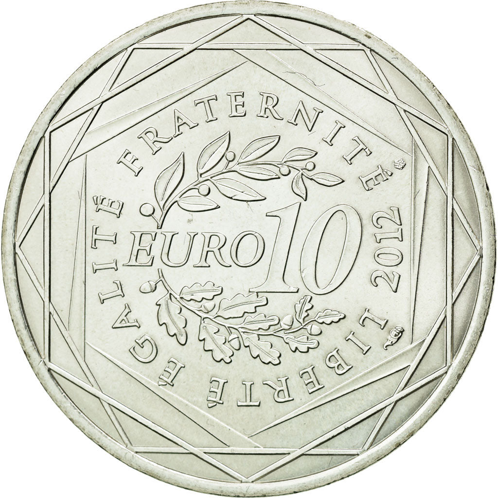 Coin, France, 10 Euro, 2012, MS(63), Silver, KM:1864