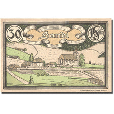 Banknote, Austria, Sandl, 30 Heller, village, 1920 UNC(63), Mehl:FS 874IVb
