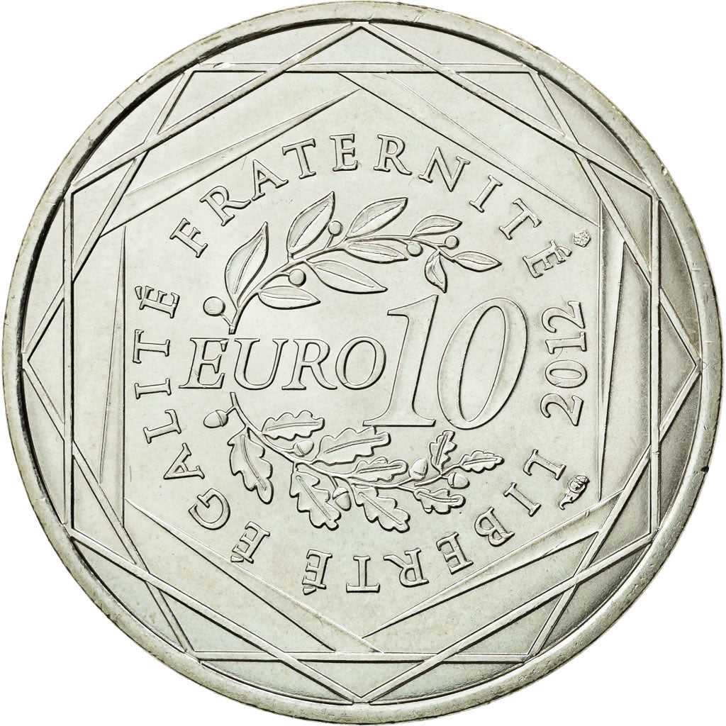 Coin, France, 10 Euro, 2012, MS(63), Silver, KM:1887