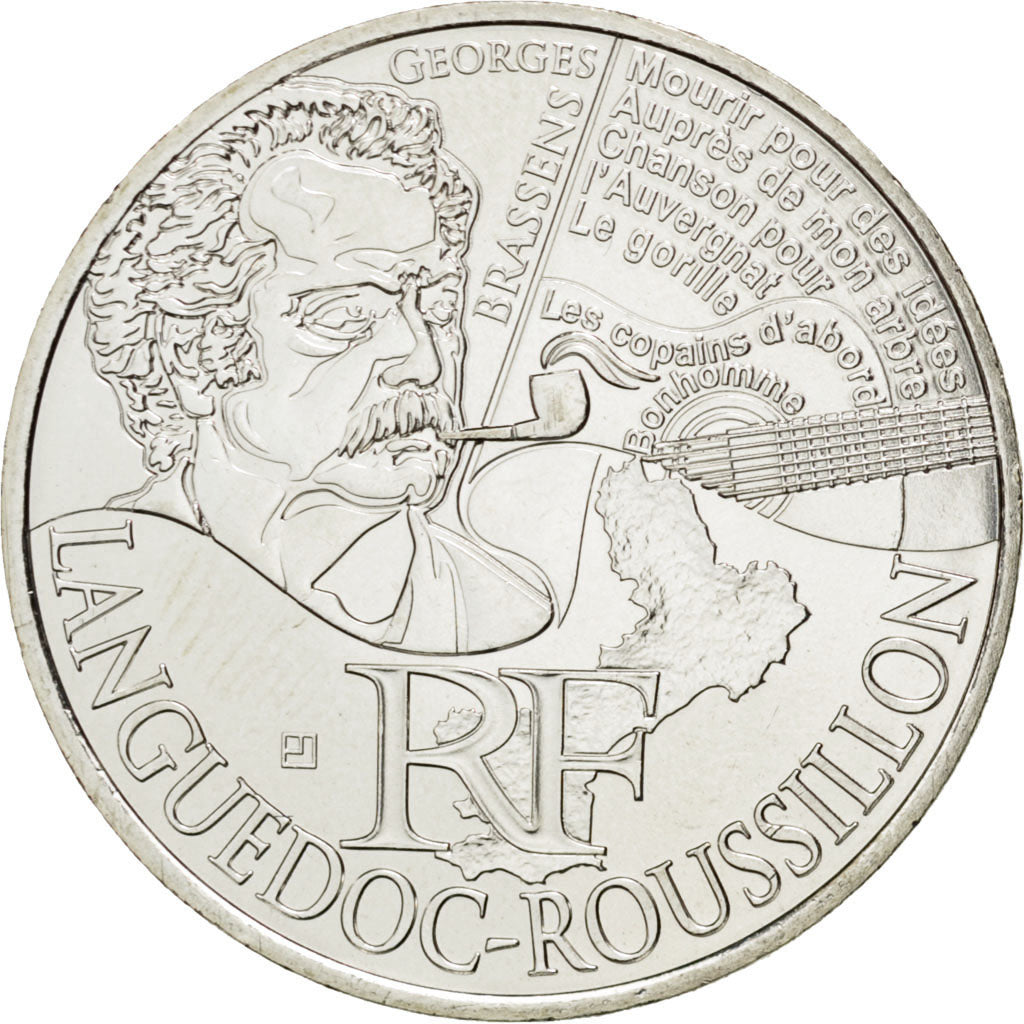 FRANCE, 10 Euro, 2012, Paris, KM #1877, MS(63), Silver, 29, 10.00