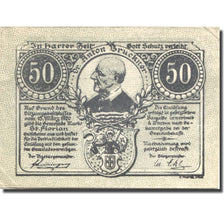 Banknote, Austria, St Florian, 50 Heller, Blason, 1920 AU(55-58) Mehl:FS 878I