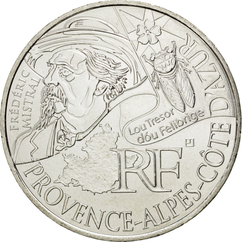 FRANCE, 10 Euro, 2012, Paris, KM #1884, MS(63), Silver, 29, 10.00