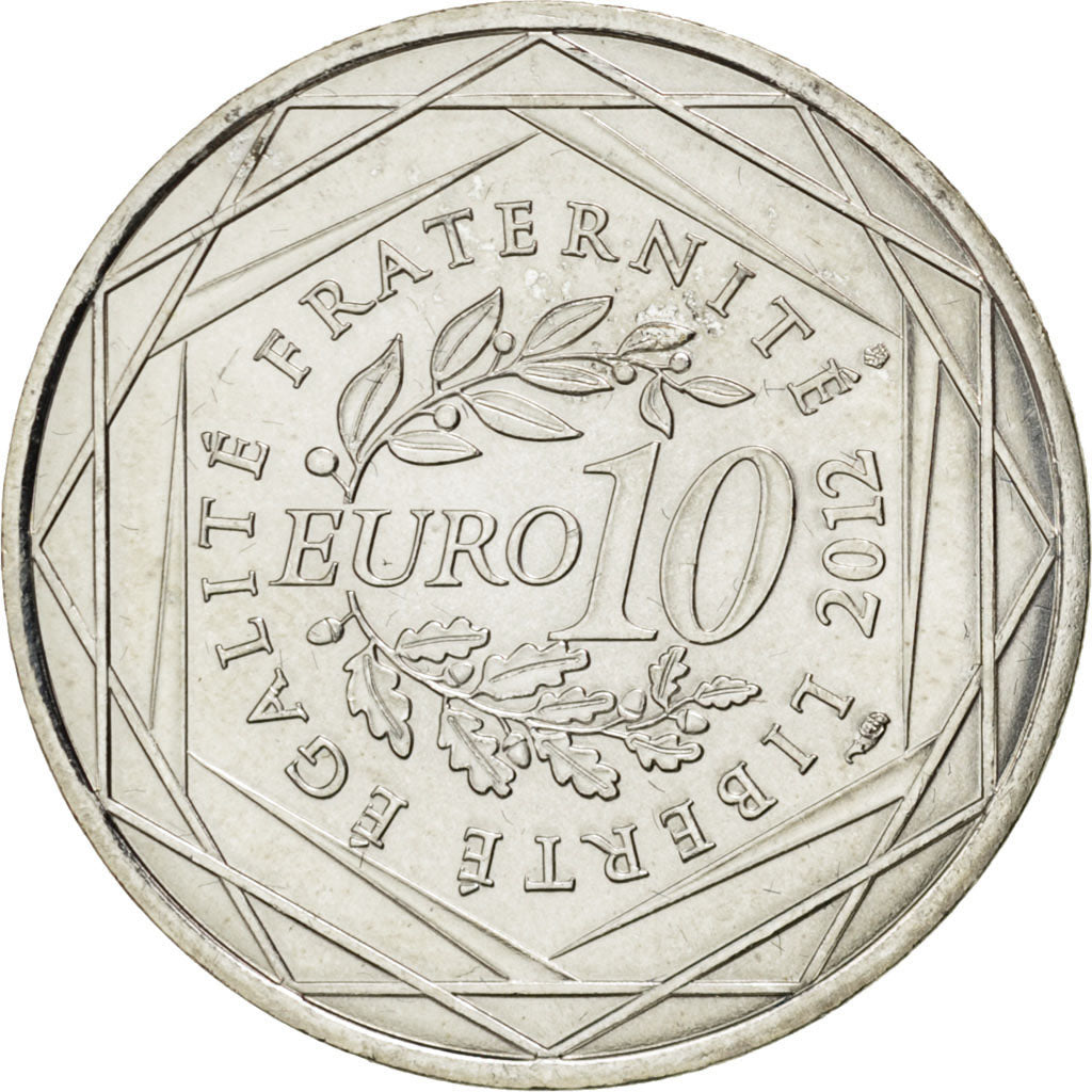 FRANCE, 10 Euro, 2012, Paris, KM #1885, MS(63), Silver, 29, 10.00