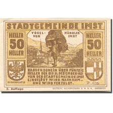 Banknote, Austria, Imst, 50 Heller, personnage, 1920 UNC(63) Mehl:FS 405b
