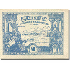 Banconote, Austria, St Georgen, 50 Heller, Monument, 1920 SPL Mehl:FS 885II