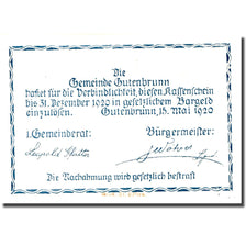 Banconote, Austria, Gutenbrunn, 10 Heller, château, 1920, SPL Mehl:FS 316
