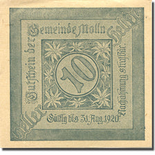 Banconote, Austria, Mölln, 10 Heller, village, 1920, SPL, Mehl:FS 625